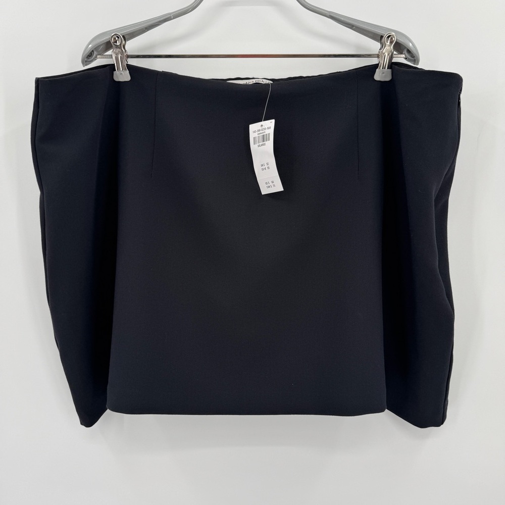 Abercrombie & Fitch Black Mini Pencil Skirt size XXL BRAND NEW Side Zip Lined